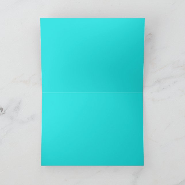 Carte De Remerciements Créez votre propre cyan (Intérieur)