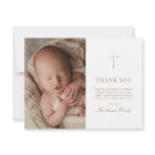 Croix d'or simple élégant Baptême Christening