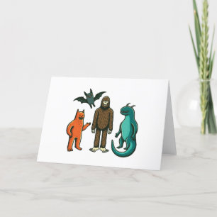 Carte De Remerciements Cryptid Friends : Baby Bodysuit One sie avec Bigfo