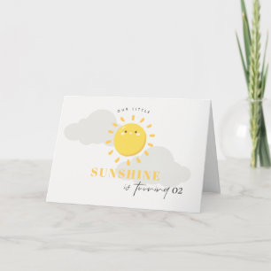Carte De Remerciements Cuisine Notre Petit Jaune Soleil N'Importe Quel Âg