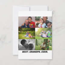 Custom Best grand-père ever 6 photo collage