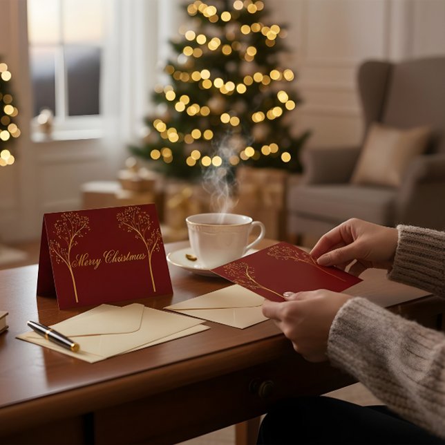 Carte De Remerciements Custom Color Christmas Card (Créateur téléchargé)