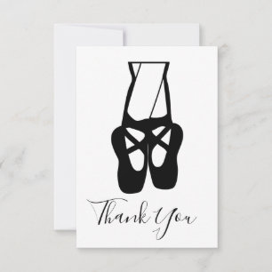 Carte De Remerciements Cute Ballet Dancer Jambes & Chaussons
