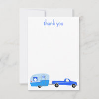 Cute Blue Truck & Trailer BABY SHOWER personnalisé