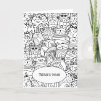 Cute Funny Cartoon Chats Coloration Couleur Vous-m