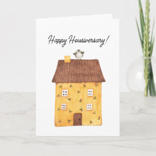 Carte De Remerciements Cute Happy Housiversary New Home Client