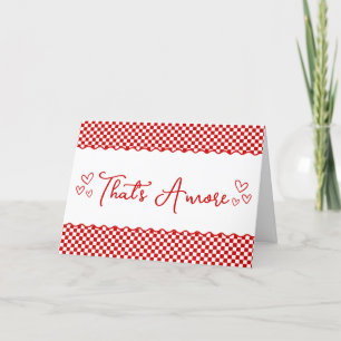 Carte De Remerciements Cute Italien Thème "That's Amore"