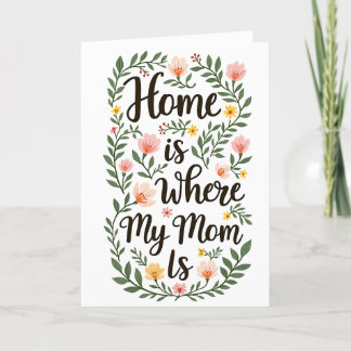 Carte De Remerciements Cute Modern Floral Happy Mother's Day