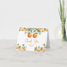 Cuties Orange Deux Petits Jumeaux Baby Shower Flor