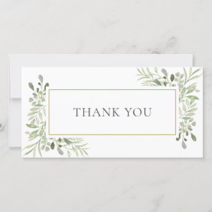 Carte de remerciements d'affaires Feuille de print