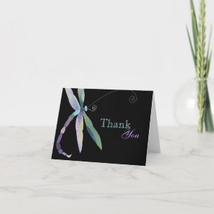 Carte de remerciements d'affaires unique Dragonfly