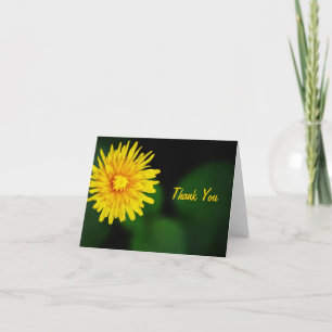 Carte De Remerciements Dandelion Flower Thank Card
