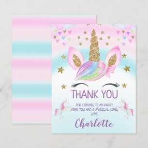 Carte de remerciements d'anniversaire