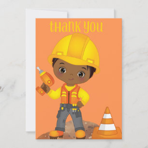 Carte de remerciements d'anniversaire Casquette du