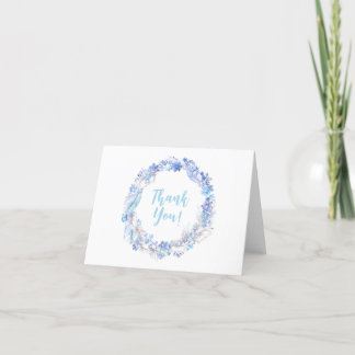 Carte de remerciements d'anniversaire congelé