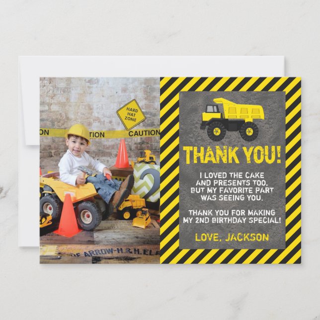 Carte de remerciements d'anniversaire de (Devant)
