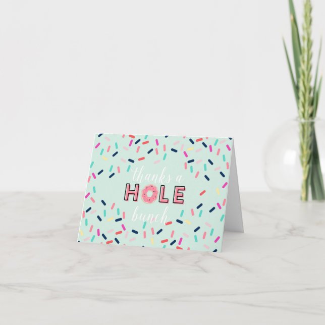 Carte de remerciements d'anniversaire de Donut (Devant)