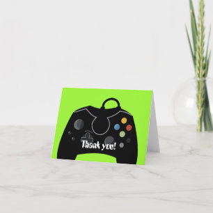 Carte de remerciements d'anniversaire de jeu vidéo