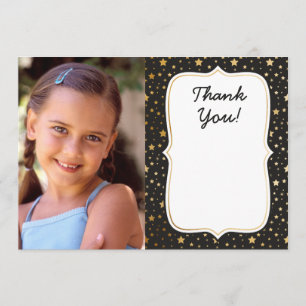 Carte de remerciements d'anniversaire de la photo 