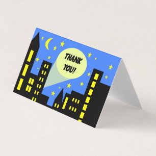 Carte de remerciements d'anniversaire de super