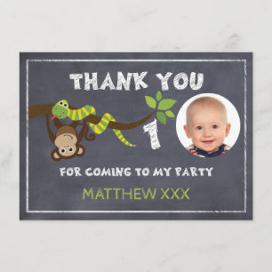 Carte de remerciements d'anniversaire de tableau