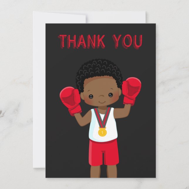 Carte de remerciements d'anniversaire du match de  (Devant)