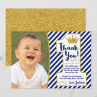 Carte de remerciements d'anniversaire Prince First