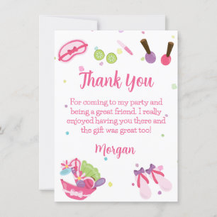 Carte de remerciements d'anniversaire spa