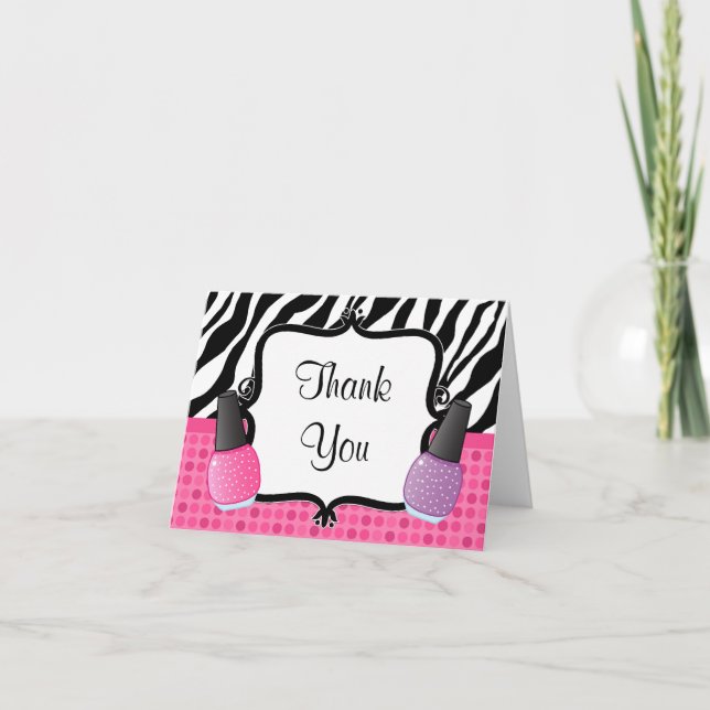 Carte de remerciements d'anniversaire spa (Devant)