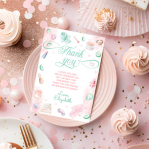 Carte de remerciements d'anniversaire spa