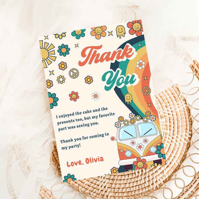 Carte de remerciements d'anniversaire super Retro  (Créateur téléchargé)