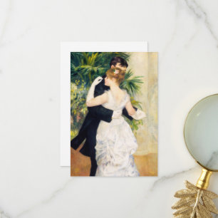 Carte De Remerciements Danse en ville par Pierre Auguste Renoir
