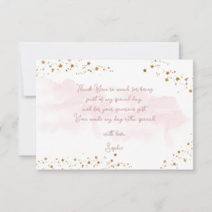 Carte De Remerciements Danse et tourbillon anniversaire ballerine