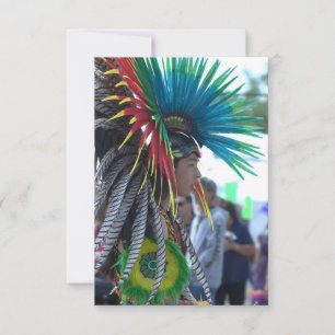 Carte De Remerciements Danseur Aztec