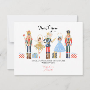 Carte de remerciements d'aquarelle du ballet de cr