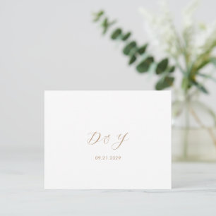 Carte De Remerciements Daria Taupe Mariage moderne