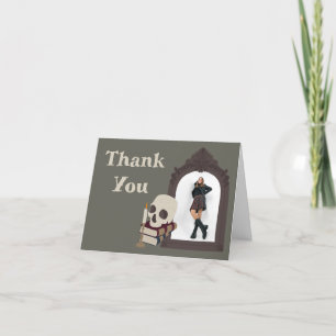 Carte De Remerciements Dark Academia Photo Graduation Party