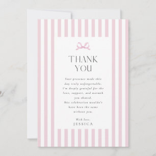 Carte de remerciements de Baby shower à mâchoires