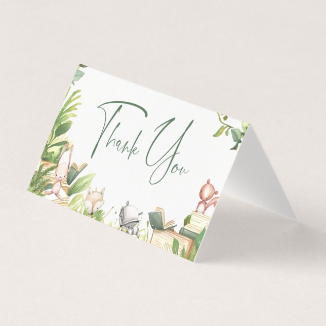 Carte de remerciements de Baby shower à thème Stor (Front)