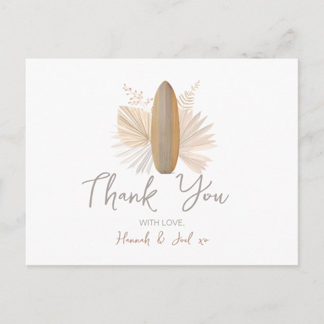 Carte de remerciements de Baby shower bébé à bord (Devant)