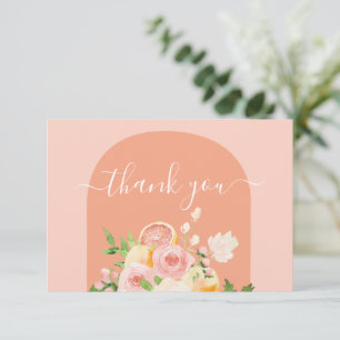 Carte de remerciements de Baby shower Citrus Cutie
