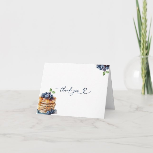 Carte de remerciements de Baby shower de cépages d (Devant)