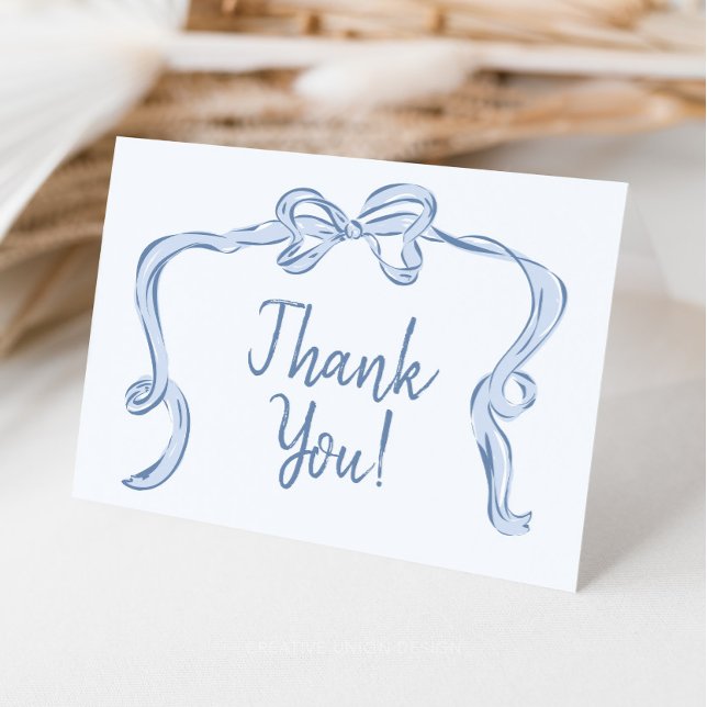 Carte de remerciements de Baby shower de garçon de (Créateur téléchargé)