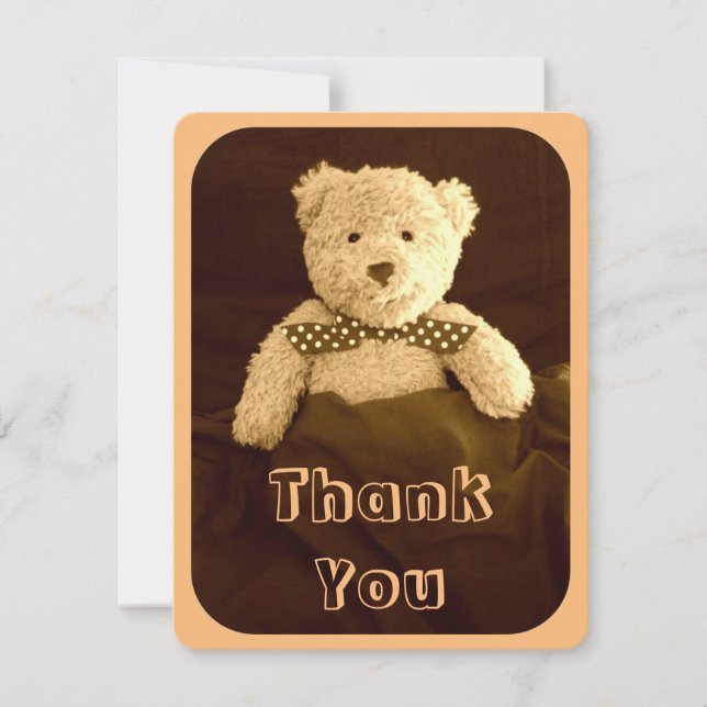 Carte de remerciements de baby shower de ton de (Devant)
