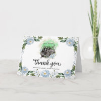 Carte de remerciements de Baby shower d'Halloween 