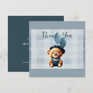 Carte de remerciements de Baby shower d'ours