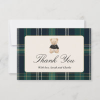 Carte de remerciements de Baby shower garçon de lu