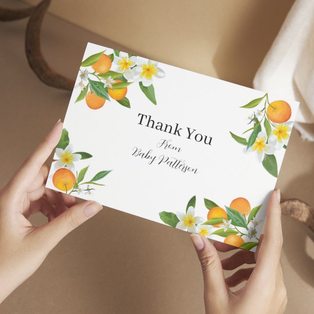 Carte de remerciements de Baby shower Little Cutie (Créateur téléchargé)