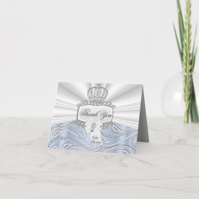 Carte de remerciements de Baby shower Little Princ (Devant)