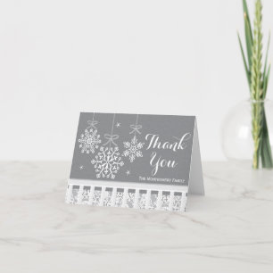 Carte de remerciements de Baby shower mobile Silve